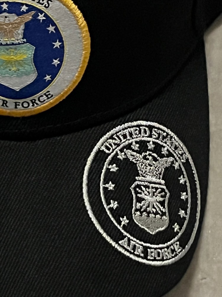 Air Force Veteran Baseball Hat Adjust Cap Patch Logo Shellback Military NEW!