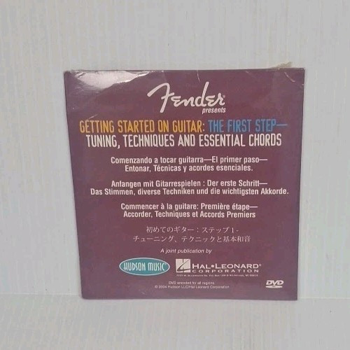 Fender presents - Getting Started on Guitar: The First Step - DVD Sealed © 2004