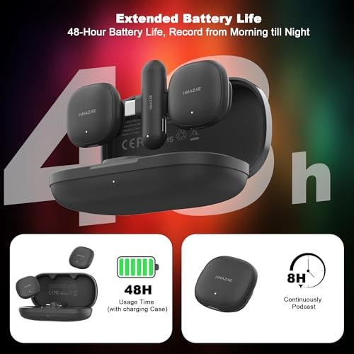 Mini Microphone for iPhone/iPad/Android, Professional Wireless Lavalier