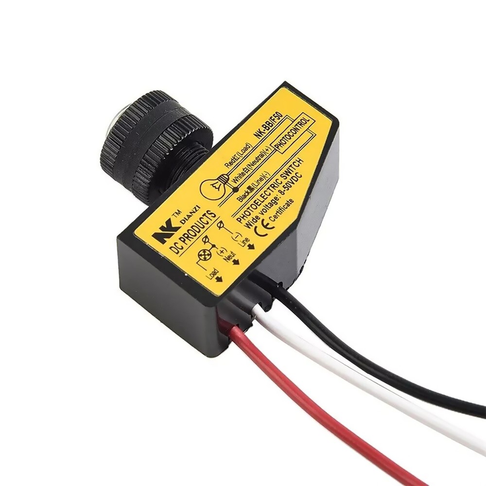 DC8-50V Photocell Light Sensor Switch For Automatic Switching Lights Control