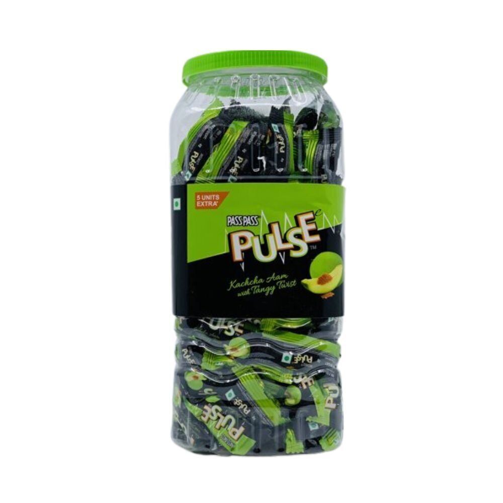 Pass Pass Pulse Kachcha Aam Candy 120 Pcs (Jar)