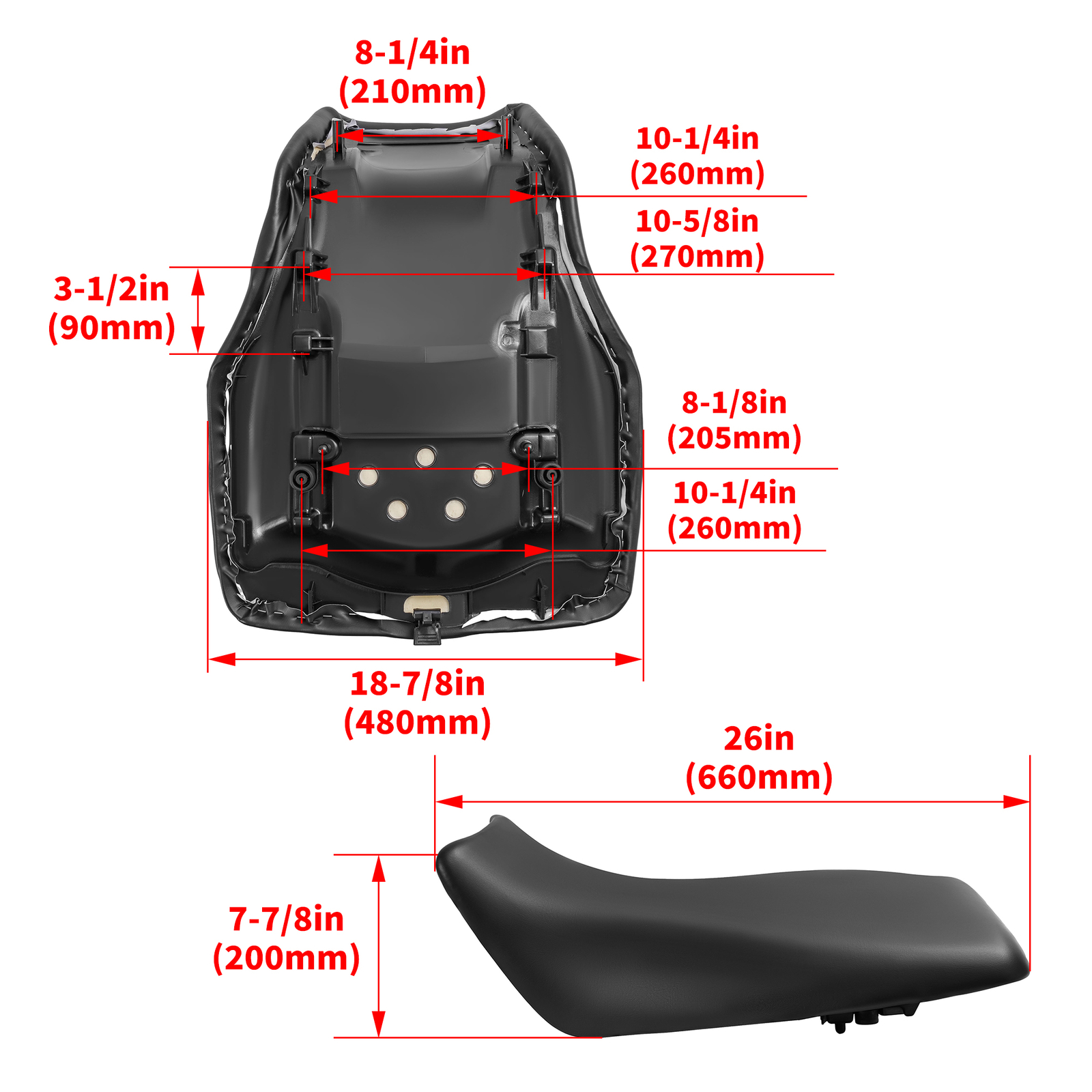Complete Seat For Yamaha Grizzly 660 2002-2008 Replace for 5KM-24710-00-00