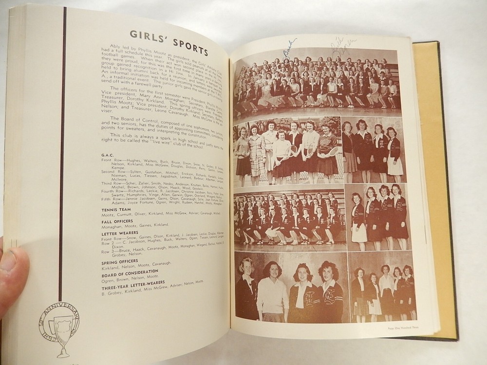 Yearbook, Everett High School, Everett Washington, 1942, Nesika