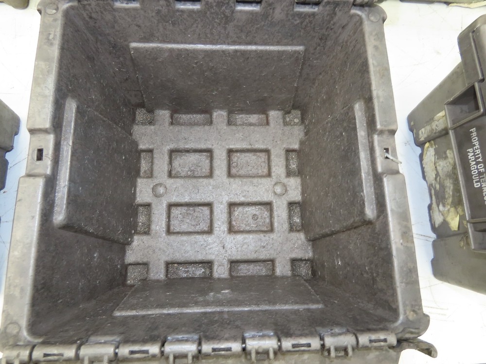 Buckhorn Stackable Plastic Container Bin Modular Nesting 12"x11"x7" Lot of 10