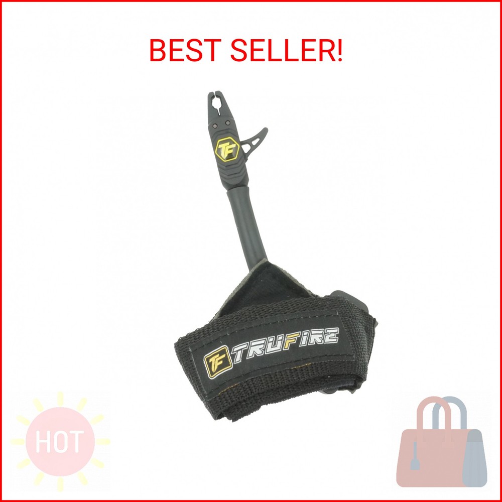 Tru-Fire Patriot Archery Compound Bow Release - Adjustable Black Wrist Strap