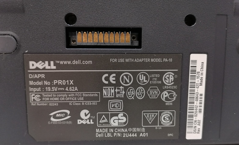 Dell PR01X Docking Station Port Replicator