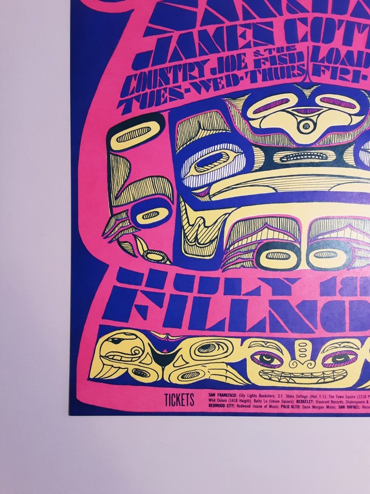 BG-73 POSTER / Sam & Dave / James Cotton / Country Joe