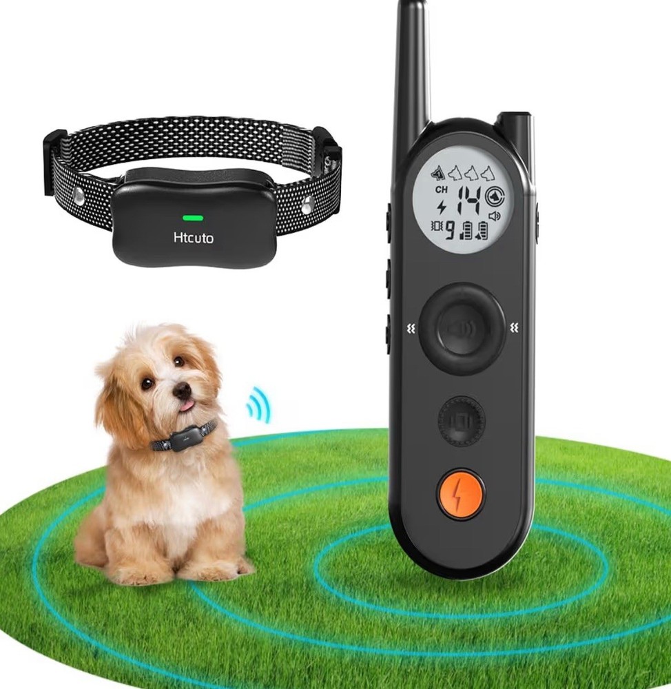 Htcuto Wireless Dog Fence System - 3500ft Range,  Remote Training Colla...