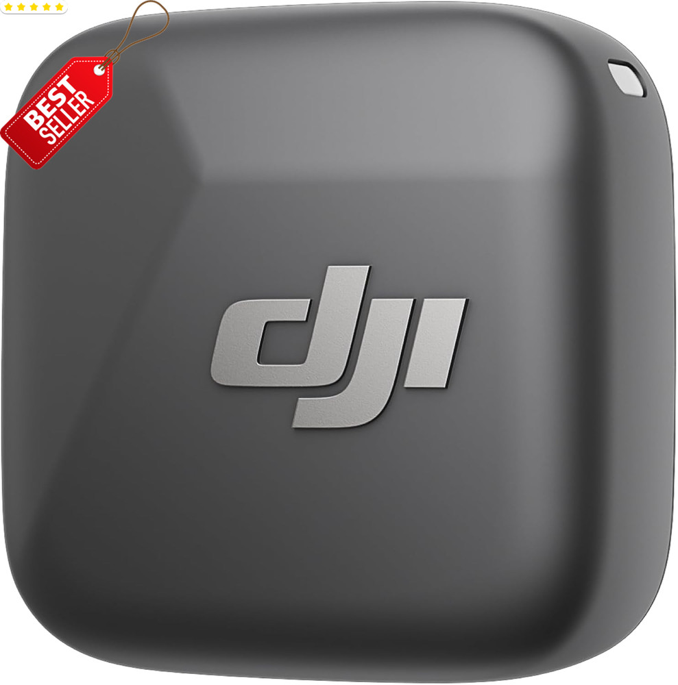 Wireless Lavalier Mic Mini Transmitter Infinity Black Camera Iphone Android US