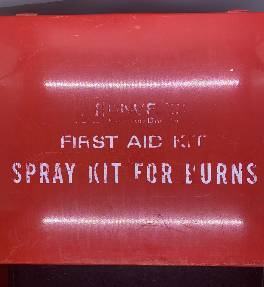 Vintage First Aid Kit Spray Kit For Burns MSCO
