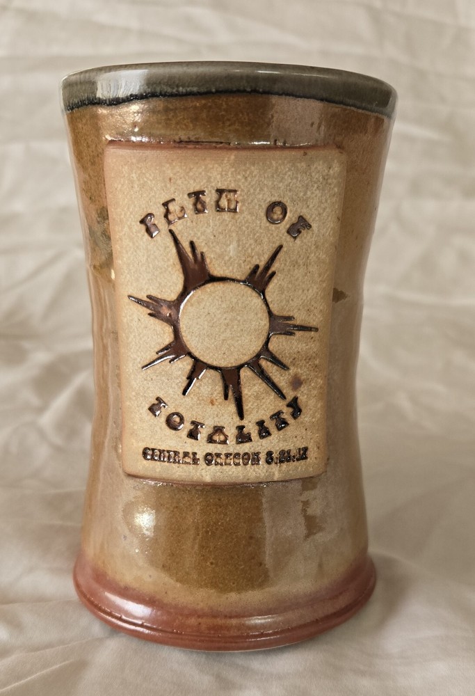 Path Of Totality Brown Ceramic Mug 5.2" × 3"