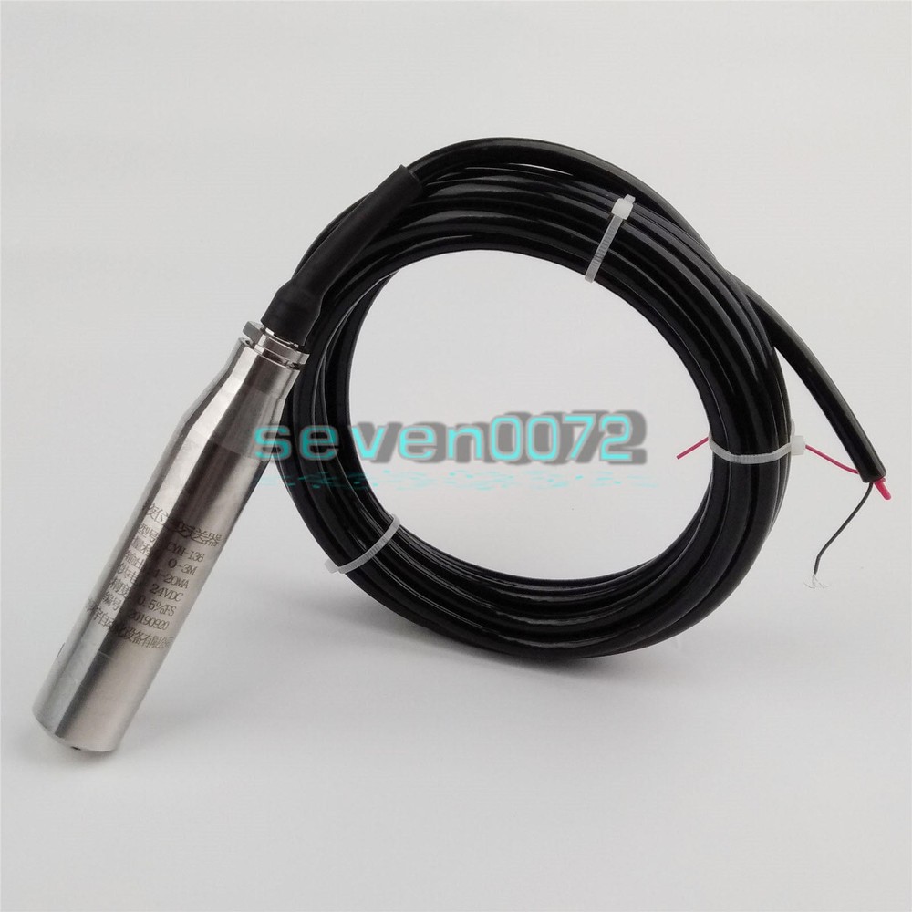 ONE 4-20MA 3.0m Range Water Level Transmitter Liquid Level Transducer Sensor NEW