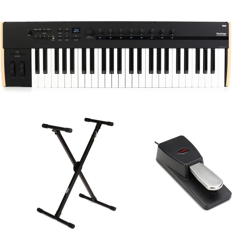 Korg Keystage 49-key MIDI Keyboard Controller Essentials Bundle