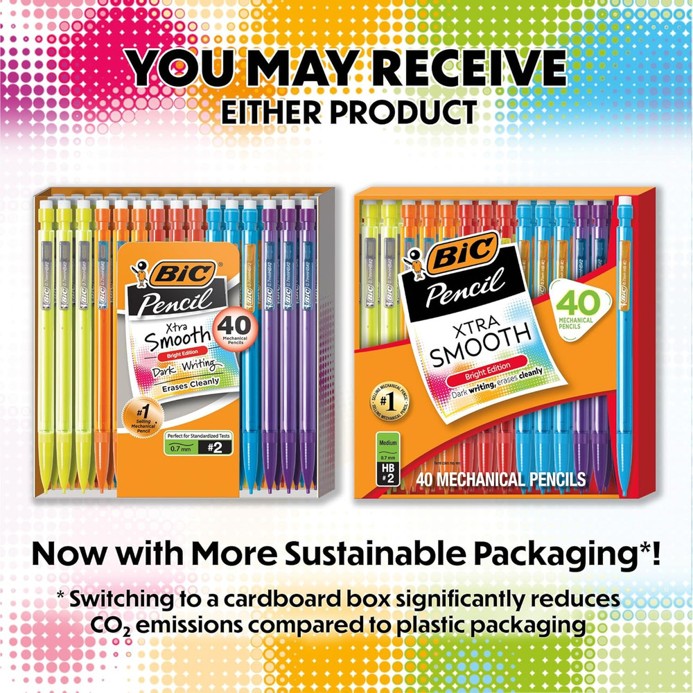 Xtra Smooth Bright Edition Mechanical Pencils, 0.7 Mm Medium Point, Refillable a