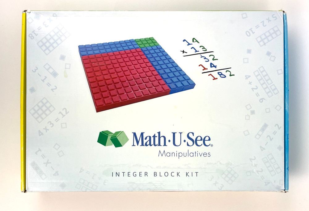 Math U See Integer Block Kit Manipulatives w Case Incomplete Homeschool