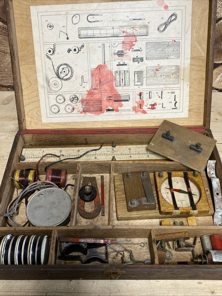 STEMEL ELECTRICAL SET toy Educational Construction Vintage Radio