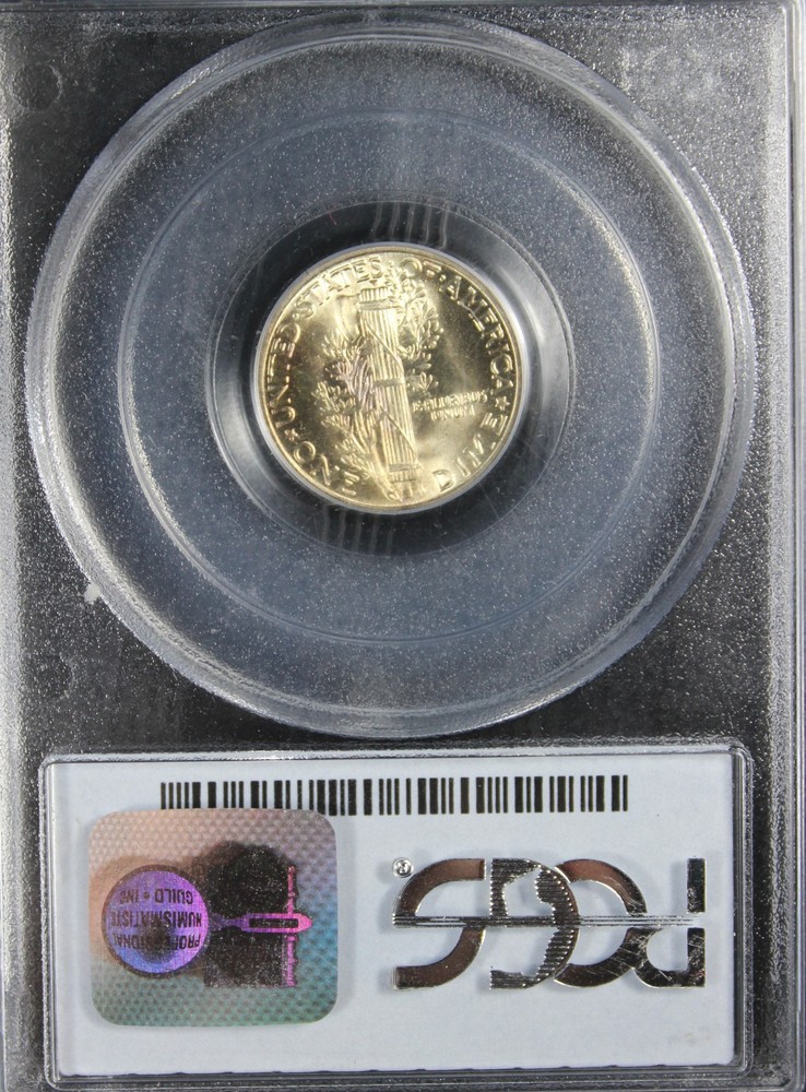 1929MS66FB Mercury Dime, CAC, PCGS 3639812