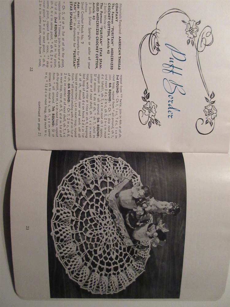 Doilies Booklet #163 American Thread Co. vintage