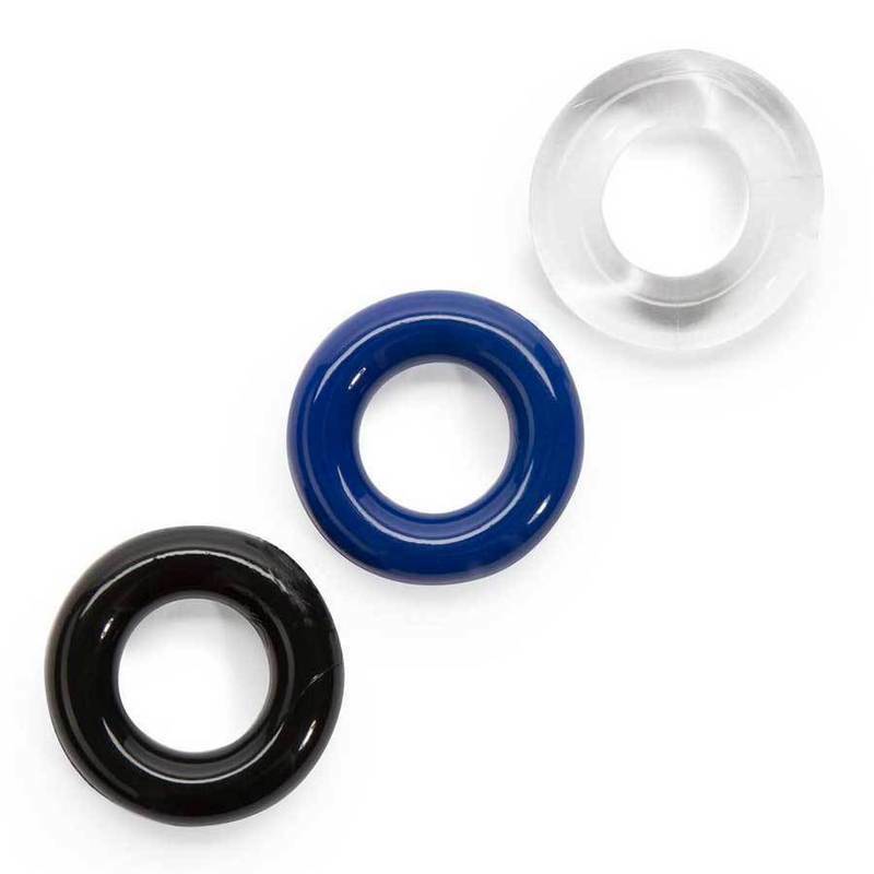 Cock Ring Stay Hard Penis Enhancer 3 Pack Erectile Dysfunction Sex Toy Men ED