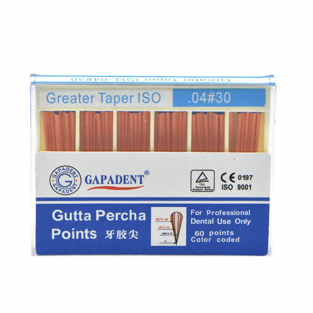Dental Endodontic Absorbent Therapy Points 15-40# Gutta Percha Taper Coded