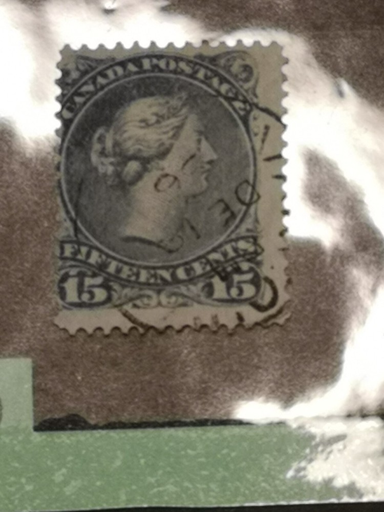 Canada #30b Blue Grey ON Unlisted BOTHWELL PAPER CDS