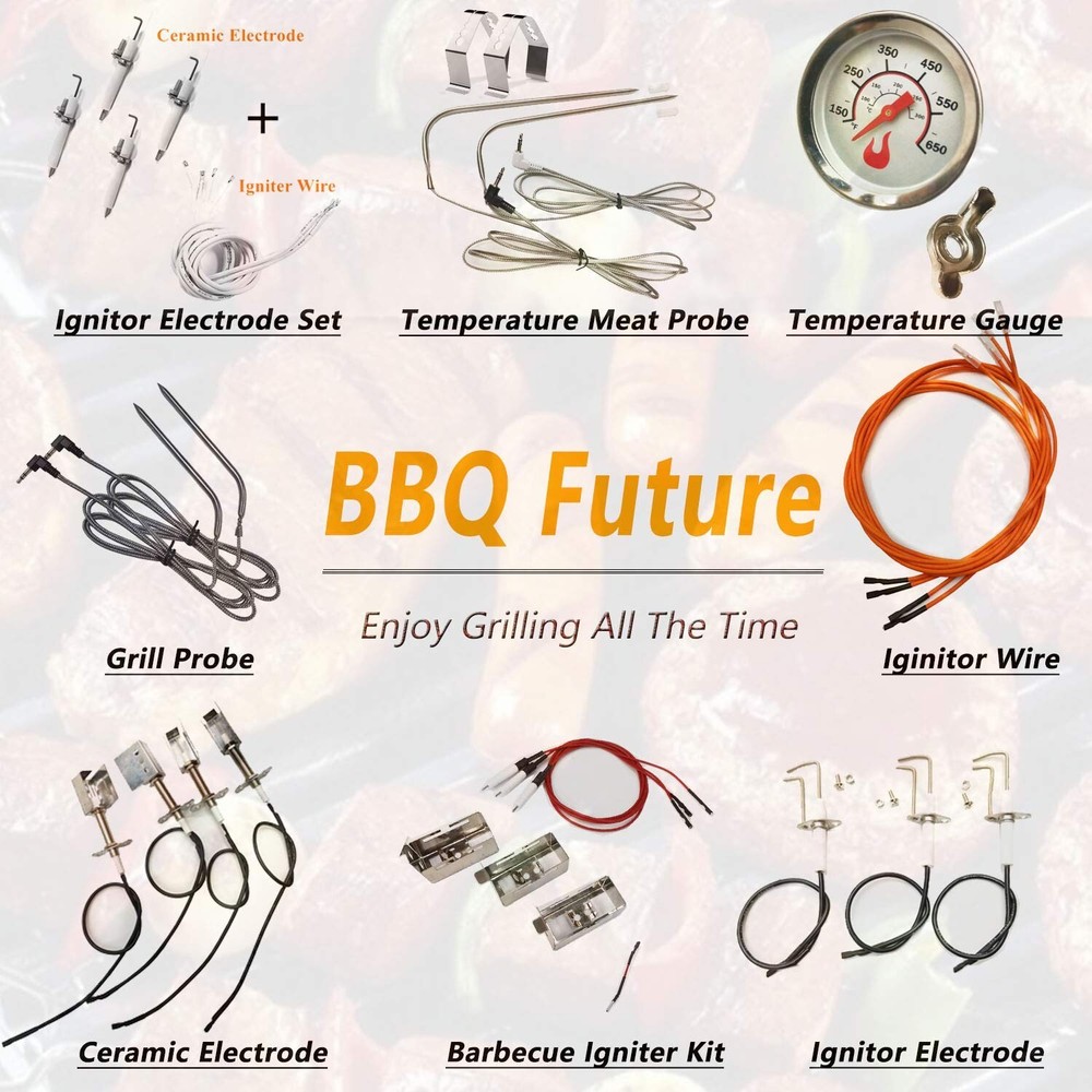 BBQ Future Grill Igniter Kit for Blackstone 36 Inch Griddle, Electronic Batte...