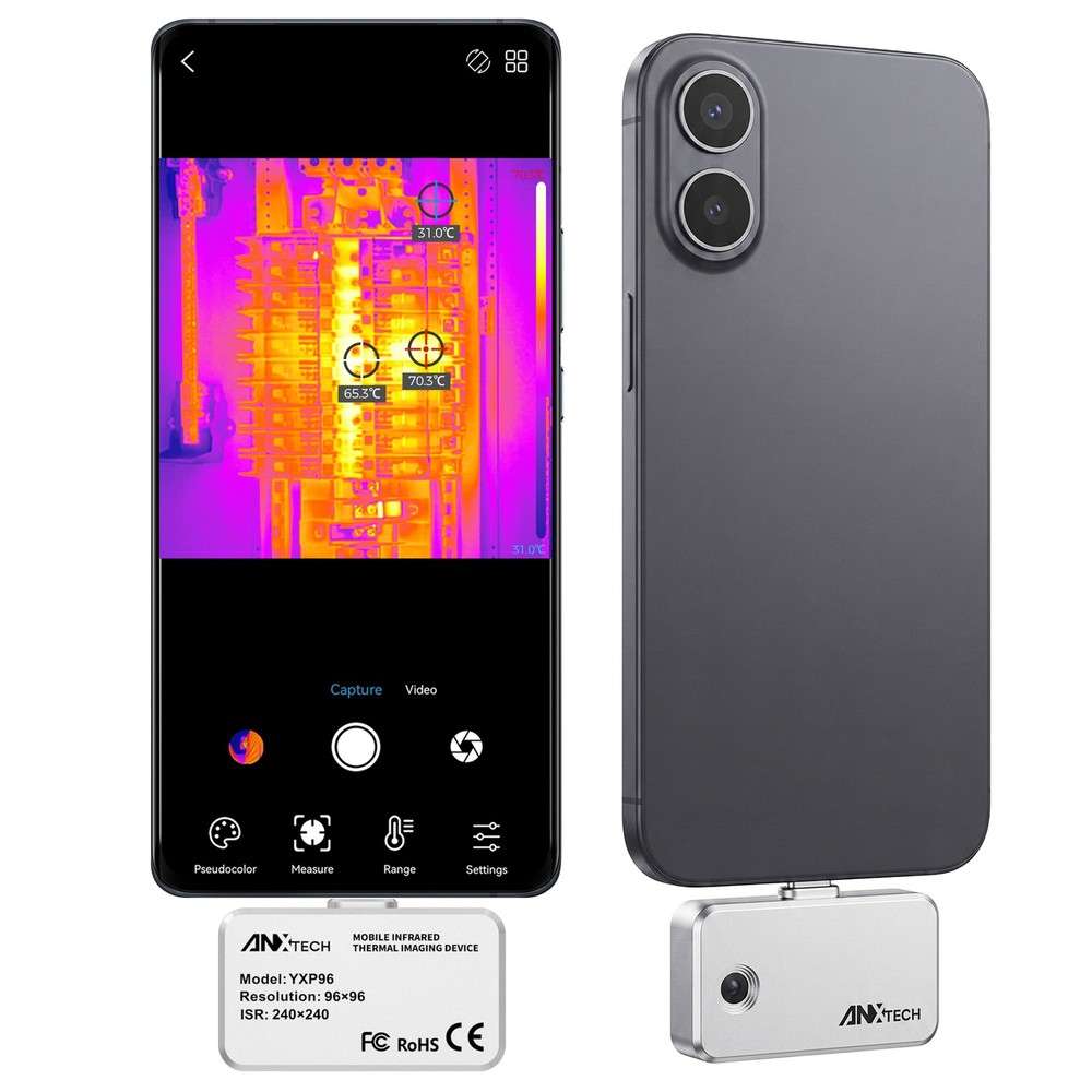 ANXTECH Plug in Infrared Thermal Camera TISR Resolution 240*240 for Android