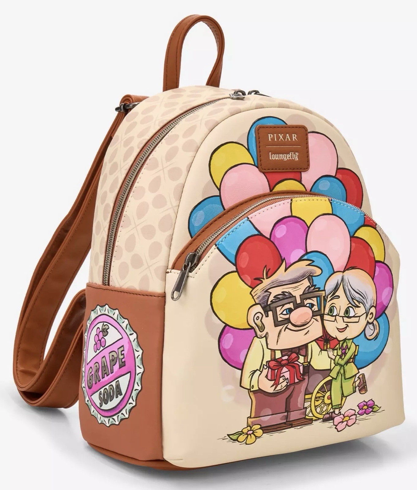 Loungefly Disney Pixar Up Carl and Ellie Balloon Cart Mini Backpack NWT