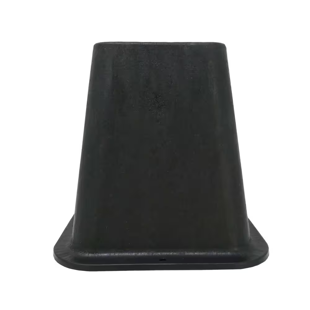 6 Inch Bed Risers 4-Pack Durable Heavy Duty Construction Ensures Black New