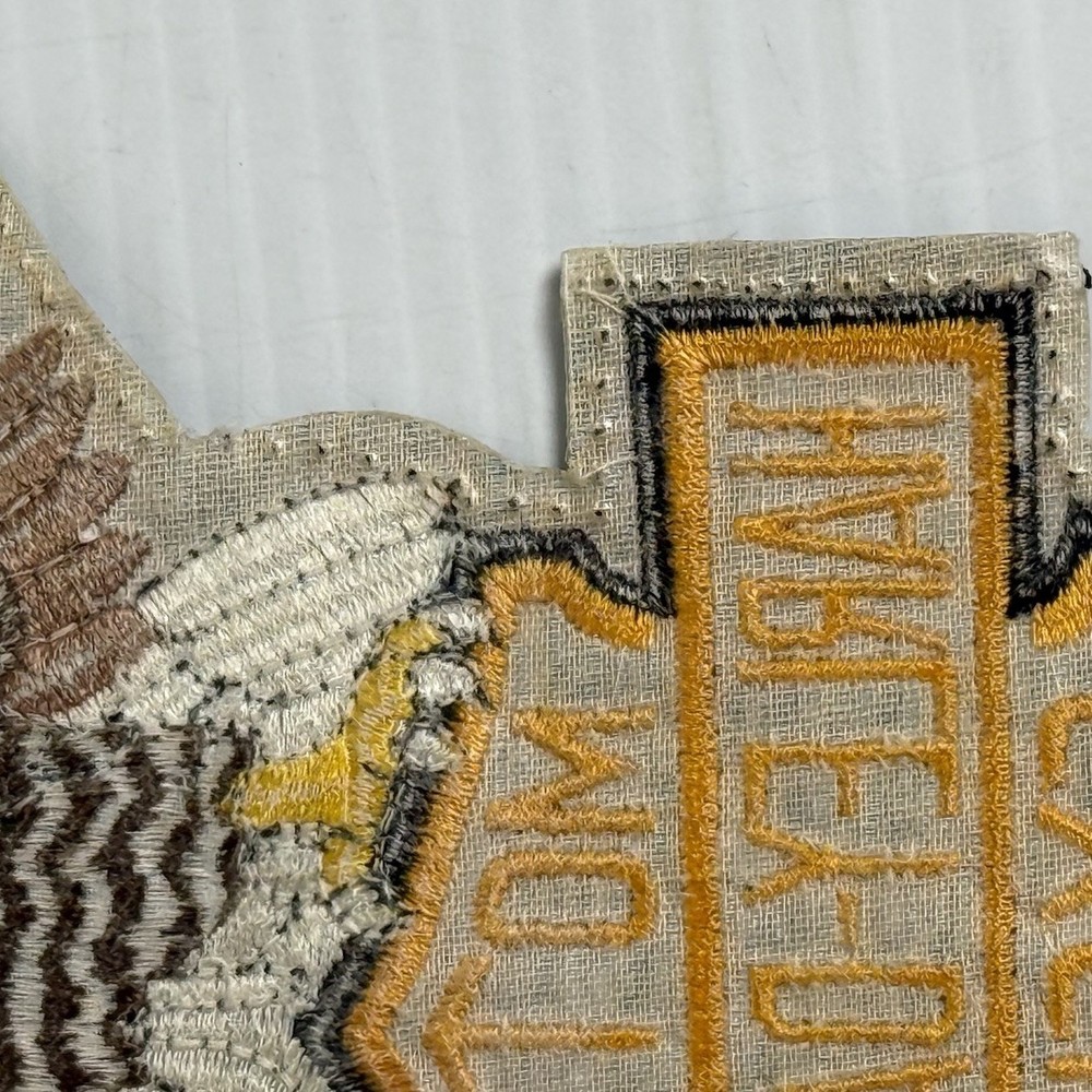 VTG 80’s HARLEY DAVIDSON Eagle Patch Motorcycle 9.5" H-D Emblem Jacket Patch Lot