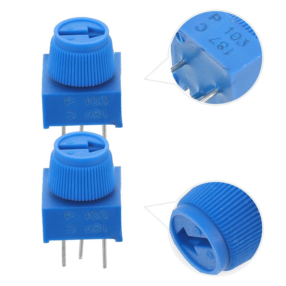 10 Pcs Potentiometer Stereo Volume Trim Breadboard Potentiometers