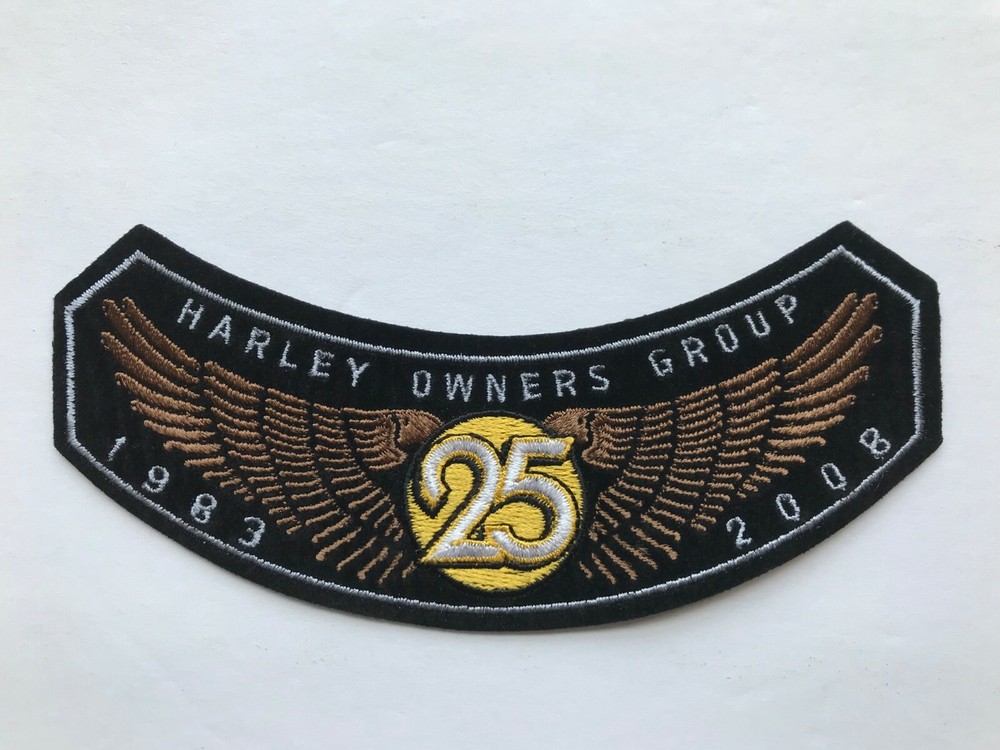 NEW 2008 HOG Harley Davidson Owners Group Patch 25th anniversary 1983 Wings HD
