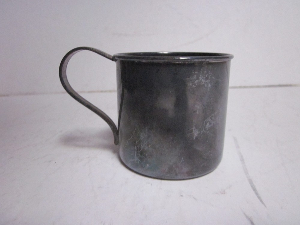 VINTAGE 1881 ROGERS SILVER OVER COPPER CHILDREN'S DRINKING CUP