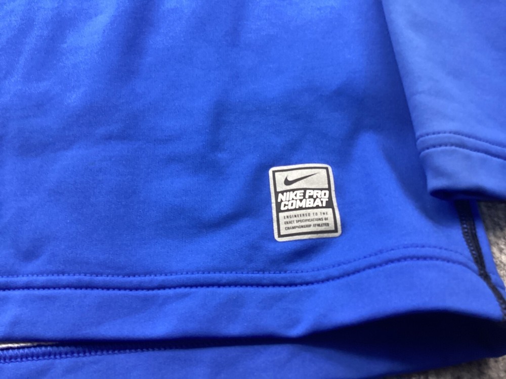 Nike Pro Combat 1/4 Zip Pullover Mens Large Hyperwarm Dri Fit Max Fitted Boxing