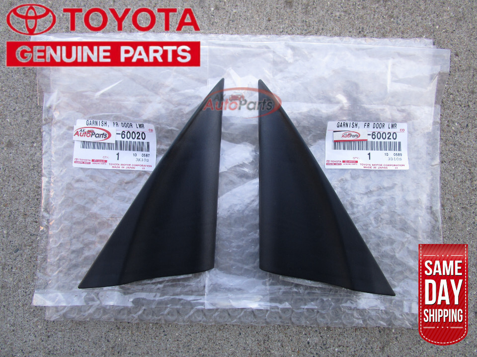 96 - 97 LEXUS LX450 FRONT LH + RH INSIDE DOOR MIRROR COVER TRIM OEM NEW