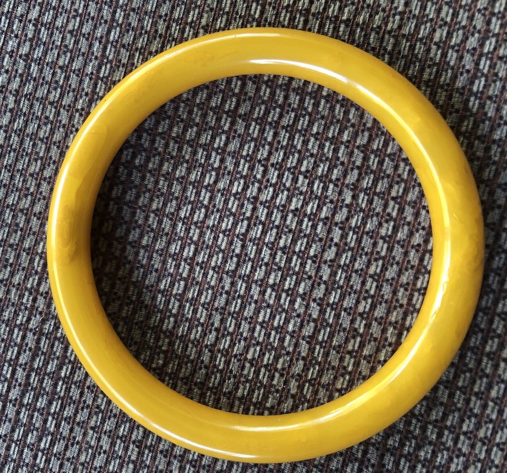Two Beautiful Vintage Butterscotch Bakelite Bangle Bracelets