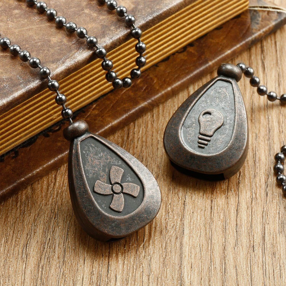 Pull Chains Decorative Extension Chain Pendant for Ceiling Lamp Fan, 4 Pack