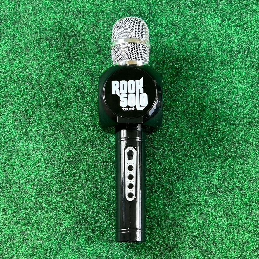 Tzumi Rock Solo Bluetooth Karaoke Microphone Black & Silver Only Mic