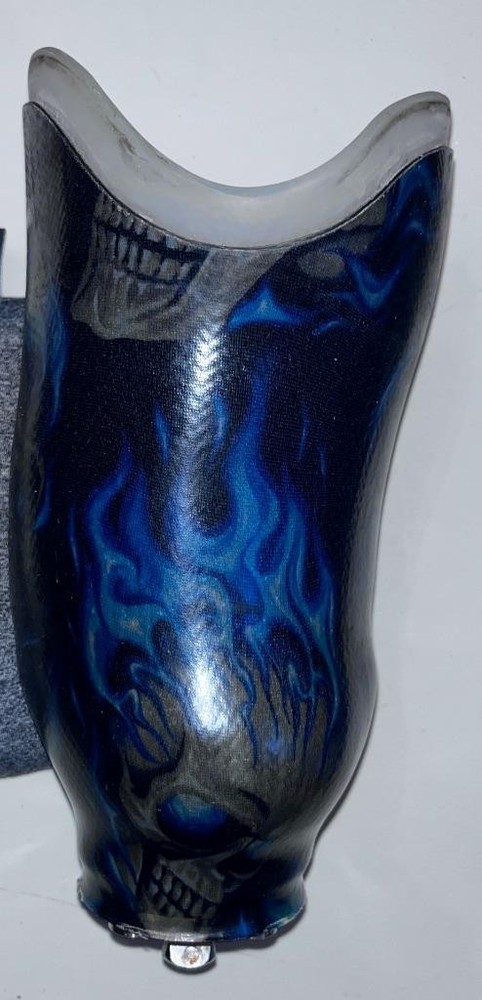 Prosthetic Leg Skull & Smoke silkscreen right missing post