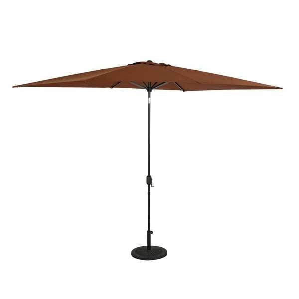 Island Umbrella Nu6860 Rectangle Umbrella Coffee