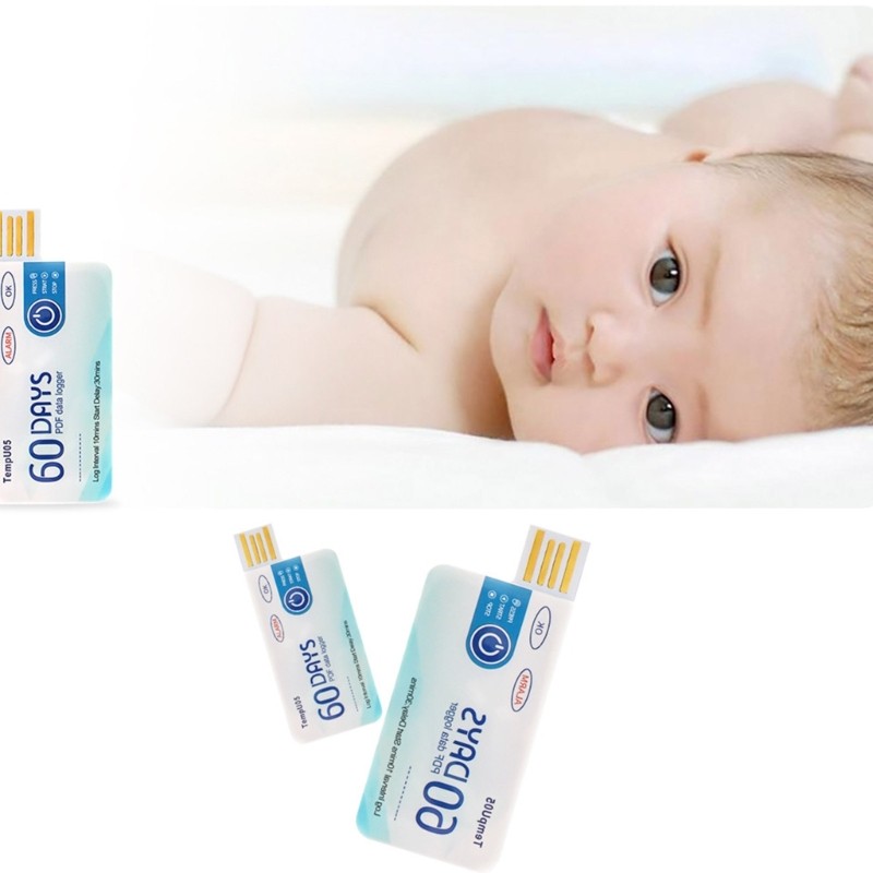 60 Days Disposable Temperature Logger USB Data Logger for Cold Chain Transport