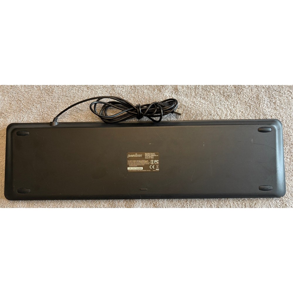 Perixx PERIBOARD-210 Wired FullSize USB Quiet Keyboard for Desktop Laptop Tablet