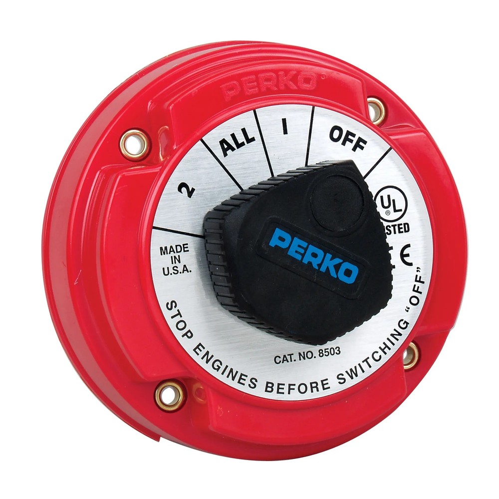 Perko 8503DP Medium Duty Battery Selector Switch w/ Alternator Field Disconnect