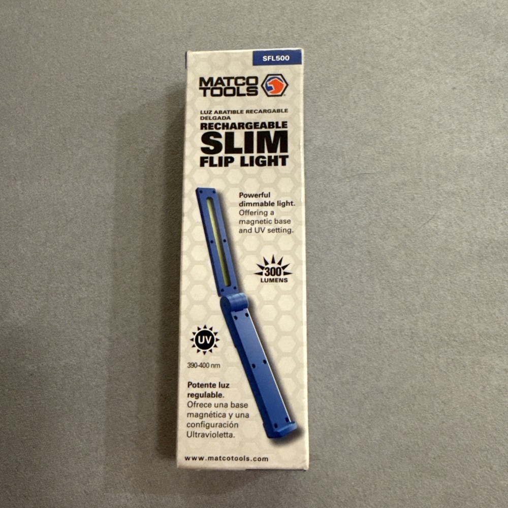 Matco Tools Slim Rechargeable Light With UV - SFL500