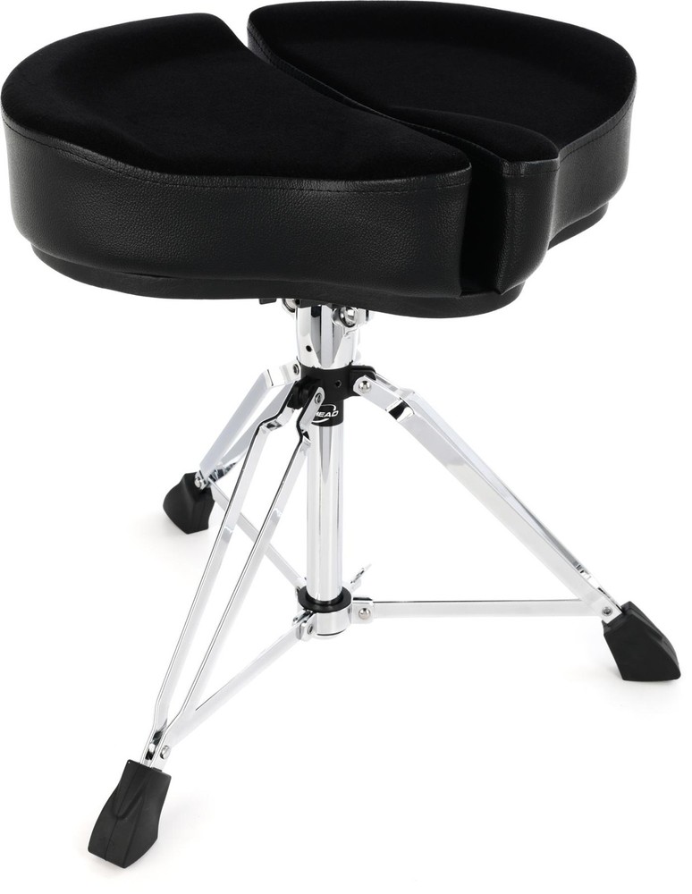 Ahead Spinal-G 3-leg Drum Throne with Saddle Seat - Black (3-pack) Bundle