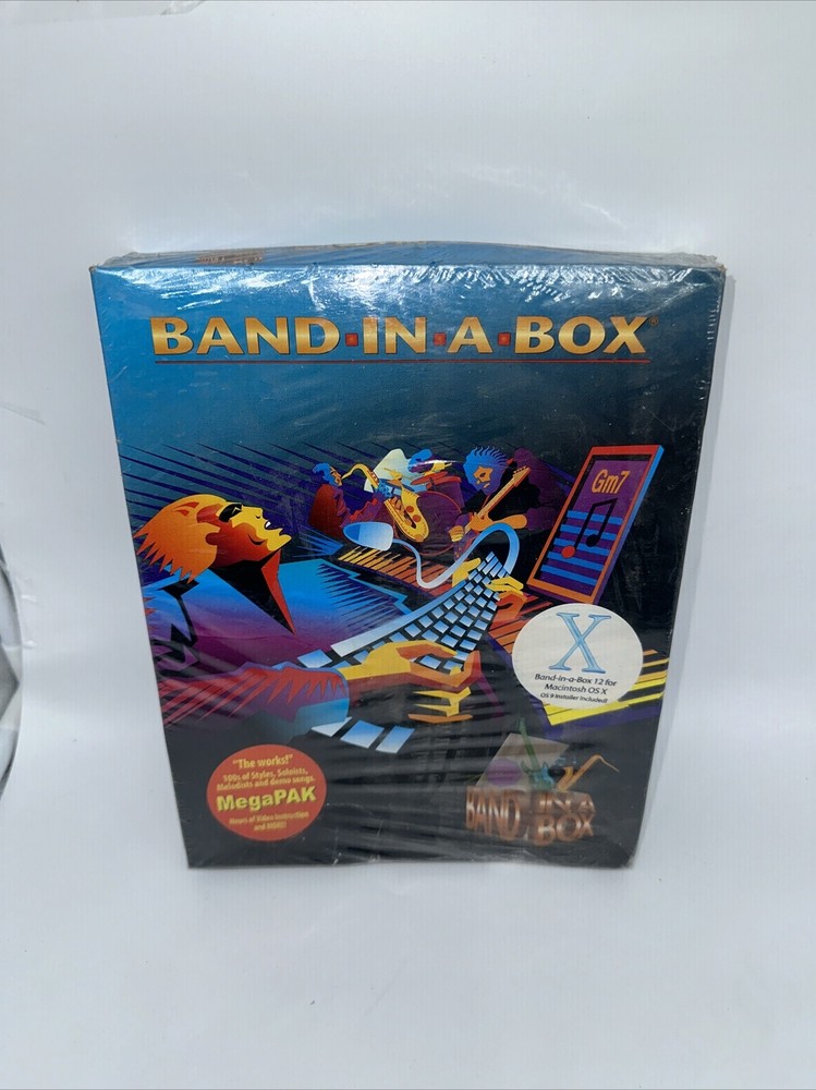 Band In A Box Version 8, NEW, SEALED UNOPENED, Mac System 7.5+, Windows 95/98