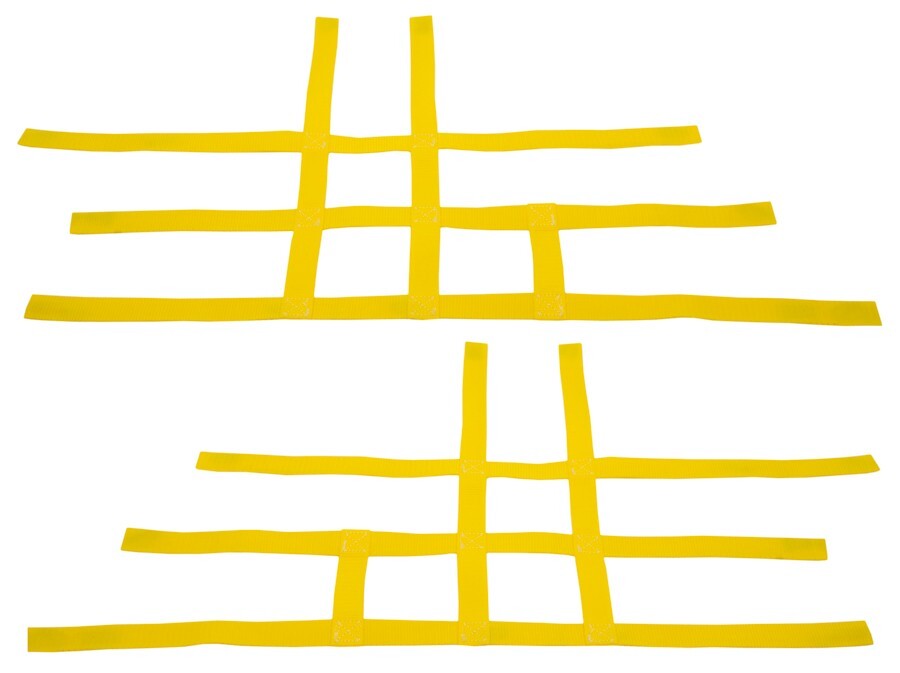 Raptor 700 660 Nerf Bar Nets  Fits Alba Tusk  with heel guards Yellow J