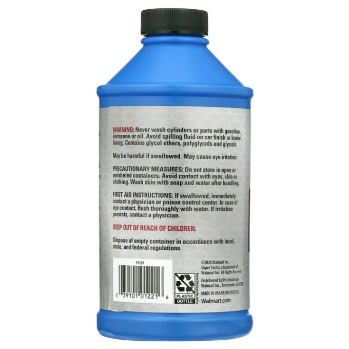 Super Tech Dot 4 Brake Fluid, 12 fl oz