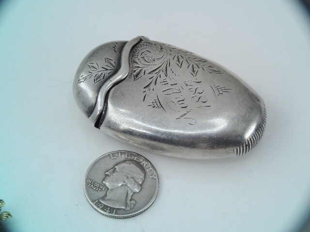 ANTIQUE VICTORIAN GORHAM STERLING SILVER MATCH SAFE