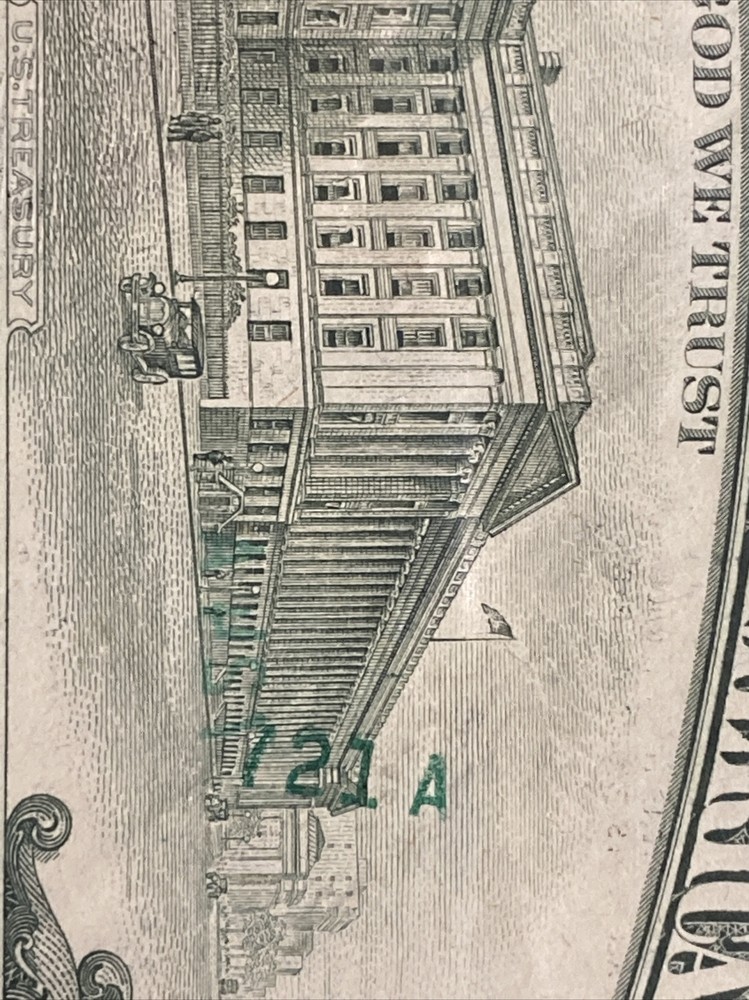 1981A $10 Dollar FRN PMG 55 Huge Misaligned Printed Fold Error UNC！Beautiful！！